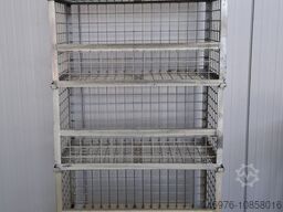 Gitterbox / 820x420x420mm / Stapelbar / verzinkt / Maschenweite: 54x54 mm