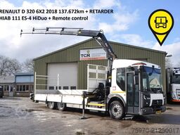 Renault D 320 HIAB KRAAN + RETARDER