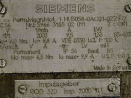 Siemens 1HU3058-0AC01-0ZZ9-Z