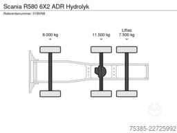 Scania R580 6X2 ADR Hydrolyk