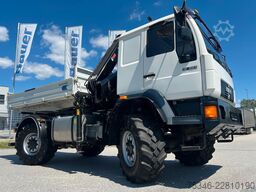 MAN L90 18.284 4x4 LOF Kipper/Kran/47 tkm/HA gelenkt