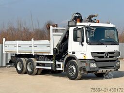 MERCEDES-BENZ ACTROS 2641*KIPPER 6,00 m + KRAN/FUNK *6x4* TOP