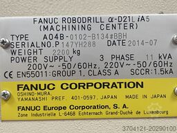 FANUC Robodrill D21LiB5 + DDR-T