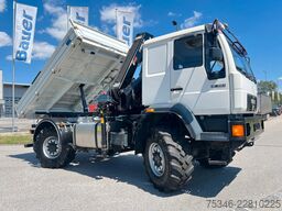 MAN L90 18.284 4x4 LOF Kipper/Kran/47 tkm/HA gelenkt