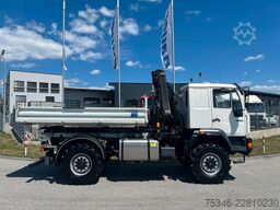 MAN L90 18.284 4x4 LOF Kipper/Kran/47 tkm/HA gelenkt
