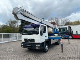 MAN 8.180 Dachdeckerkran Klaas Arbeitskorb 34m