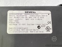 SIEMENS 6SE6420-2UD21-5AA1