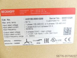 Beckhoff AX5106 SN:  ! -