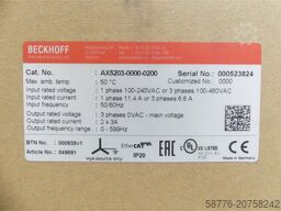 Beckhoff AX5203 Servoverstärker SN neu und versiegelt -