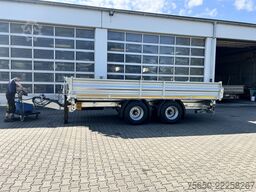 Möslein TTD 19 B  19 t Tandemkipper- Tieflader hydraulischer Klappe Breitbereifung
