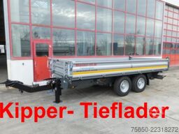 Möslein TTD11 Orange  neuer Tandem 3- Seitenkipper Tieflader-- Neufahrzeug --