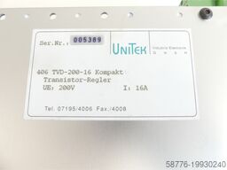 UniTek Unitek 406 TVD-200-16 / TVD6-200-16 K Kompakt Transistor-Regler SN:005389