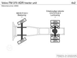 Volvo FM 370 ADR tractor unit