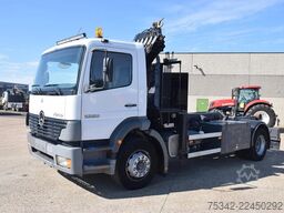 Mercedes-Benz Atego 1823 +Hooklift + MKG crane - 6x hydraulic