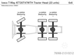 Iveco T-Way AT720T47WTH Tractor Head (23 units)
