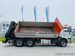 MAN 33.464 Kipper 6x4 / Kran Hiab 400 E7/ Funk/Winde