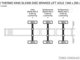 KRONE SD THERMO KING SLX300 DISC BRAKES LIFT AXLE 1340