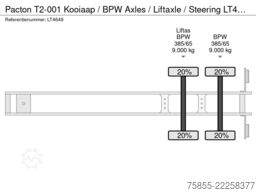 Pacton T2-001 Kooiaap /  BPW Axles / Liftaxle / Steering