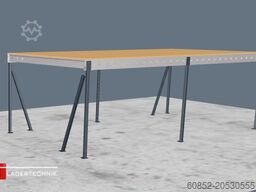 5x10m Lagerbühne , Belastung : 500kg/qm Unterkante: 3m ,ca. 50qm , Systembühne