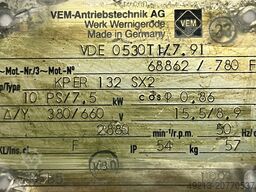 VEM 7.5 kW (KPER 132 SX2)