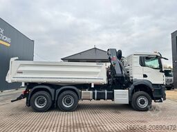 MAN TGS 33.440 6x6 /3-Seiten- Kipper / Kran HIAB 302