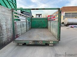  CONTAINER SCARRABILE USATO A PIANALE CON SPONDE