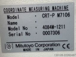 Mitutoyo Manual CMM Crysta-Plus M 7106
