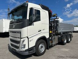 VOLVO FH 500 3-SEITEN KIPPER MIT PALFINGER PK22002EH, RETARDER