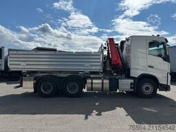 VOLVO FH 500 3-SEITEN KIPPER MIT PALFINGER PK22002EH, RETARDER
