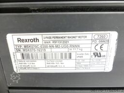 Rexroth MSK070C-0300-NN-M2-UG0-RNNN Servomotor MNR: R911312321 SN: MSK070-16319