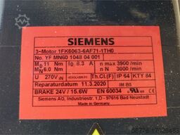 Siemens 1FK6063-6AF71-1TH0 SN:YFMN60104804001 generalüberholt mit 12 Monaten Gewährleistung-