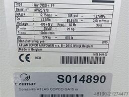 Atlas Copco GA15VSDFF PLUS