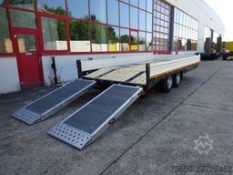 Möslein TTT 11 5,2 BR Weiß  Neuer Tandemtieflader mit Breiten Rampen