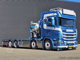 Scania R520 V8 8x2/6 / HMF 70 tm + JUMBO AANHANGER