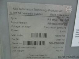 ABB Robotics IRB6650 Foundry 200/2.75