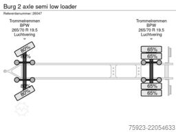 Burg 2 axle semi low loader