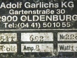 Garlichs Typ 1,1 kw 2880 U/min