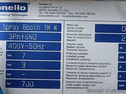 Tonello Spray Booth 1M W