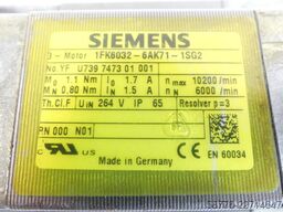 Siemens 1FK6032-6AK71-1SG2 Servomotor SN: YFU739747301001