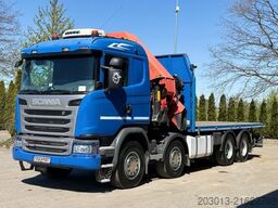SCANIA G450 8x4 Pritsche mit Kran Palfinger PK76002 EH