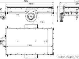 Unitrailer Garden 230 KIPP ALU mit ALU-Bordwänden
