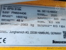 Jungheinrich EFG 316k 6.8m/ 3797mh