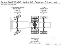 Scania 660S V8 NGS Highline 6x2 - Retarder - Full air ...