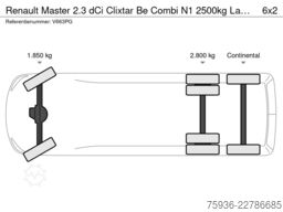 Renault Master 2.3 dCi Clixtar Be Combi N1 2500kg Laadv...
