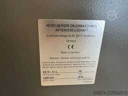 HEIDELBERG CX 75-4+L 2018