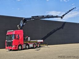 Scania R650 V8 8x4 / HMF 9520 + JIB + WINCH / 140.000 ...