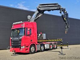 Scania R650 V8 8x4 / HMF 9520 + JIB + WINCH / 140.000 ...