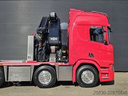 Scania R650 V8 8x4 / HMF 9520 + JIB + WINCH / 140.000 ...