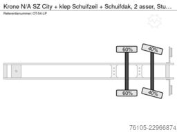 Krone N/A SZ City + klep Schuifzeil + Schuifdak, 2 as...