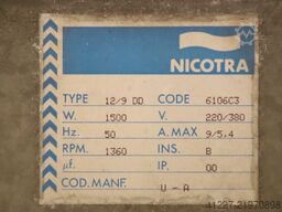 Nicotra Aertenica 12/9 DD  Lüfterrad Ø 225 x 240 mm